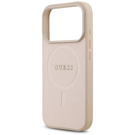 GUESS ETUI SAFFIANO CLASSIC LOGO MAGSAFE DO IPHONE 17 PRO OCHRONA
