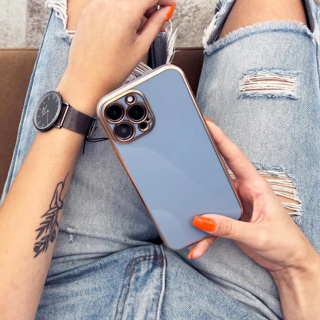 HURTEL LIGHTING COLOR CASE ETUI DO IPHONE 12 PRO MAX ŻELOWY POKROWIEC ZE