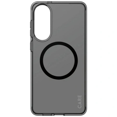 Etui CARE by PanzerGlass Flagship Urban Combat Black QI na Samsung Galaxy S25 Edge - półprzezroczyste