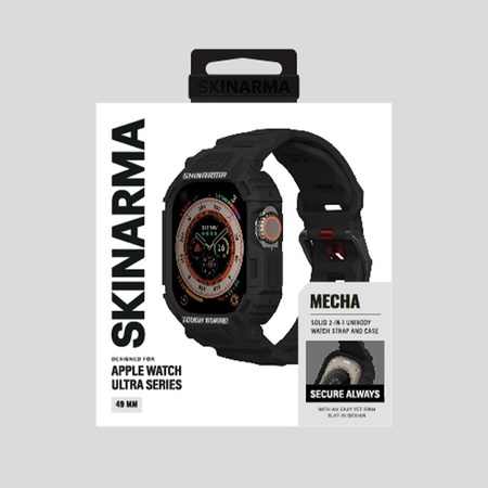 Skinarma pasek+etui Mecha 2in1 Apple     Watch 49mm czarny/black