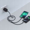 PALPRO KABEL USB-C - 2X USB-C SZYBKIE ŁADOWANIE DO SAMSUNG APPLE 100W 1M