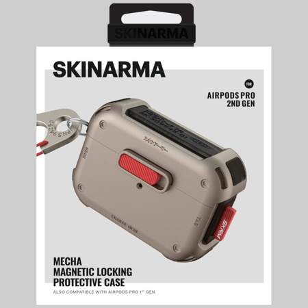 SKINARMA ETUI CASE POKROWIEC DO AIRPODS PRO 2 MECHA OCHRONA ANTYWSTRZĄSOWA