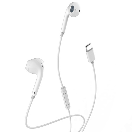 Słuchawki do telefonu Mcdodo przewodowe Element USB typ-C białe