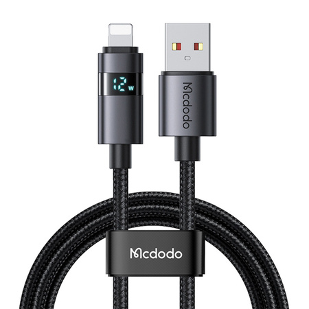 MCDODO KABEL Z WYŚWIETLACZEM USB LIGHTNING 36W 1M DO IPHONE X 11 12 13 14