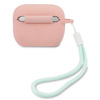 Guess GUACAPLSVSPG AirPods Pro cover różowo zielony/pink green Silicone Vintage