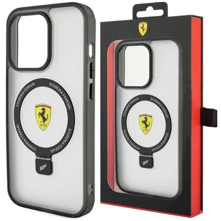 Etui Ferrari Ring Stand 2023 Collection MagSafe do iPhone 15 - przezroczyste