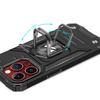 Pancerne etui z uchwytem na palec do iPhone 15 Pro Wozinsky Ring Armor - różowe złoto