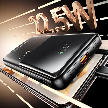 AWEI POWERBANK P76K 10000MAH DO TELEFONÓW IPHONE 11 12 13 22.5W LCD DISPLAY
