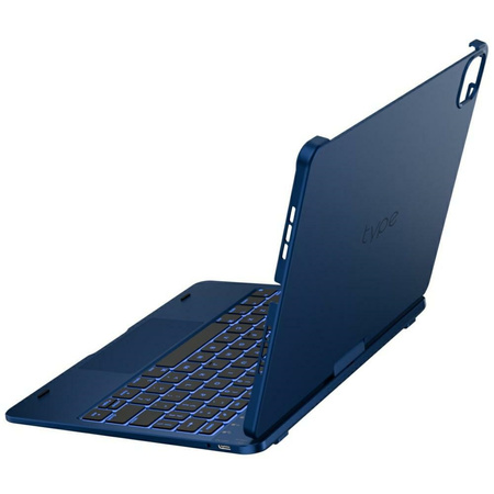 Etui Typecase Flexbook Touch             z klawiaturą do iPad Air 11" 2024/2025 błękitny pacyfik