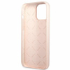Etui Guess GUHCP13XLSLMGLP na iPhone 13 Pro Max 6.7" jasnoróżowy/light pink hardcase Silicone Script Gold Logo