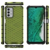 Honeycomb etui pancerny pokrowiec z żelową ramką Samsung Galaxy A32 5G zielony