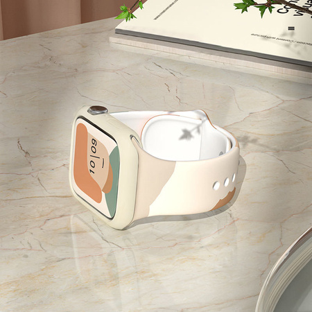 Strap Moro opaska do Apple Watch Ultra / 8 / 7 / 6 / SE / 5 / 4 / 3 / 2 (49mm / 45mm / 44mm / 42mm) silikonowy pasek bransoletka do zegarka wzór 5