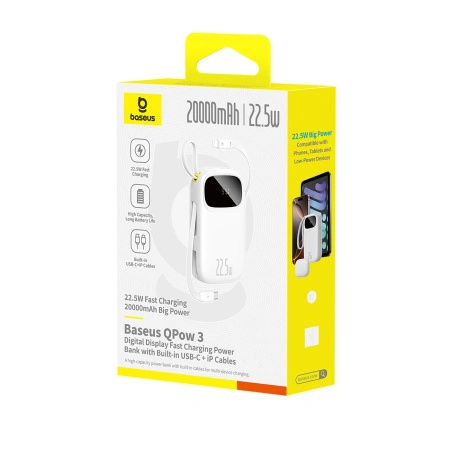 BASEUS POWERBANK ENERFILL FC31 20000MAH 22.5W DO TELEFONÓW Z USB-C