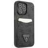 Guess GUHCP13LP4TPK iPhone 13 Pro / 13 6,1" czarny/black hardcase 4G Triangle Logo Cardslot