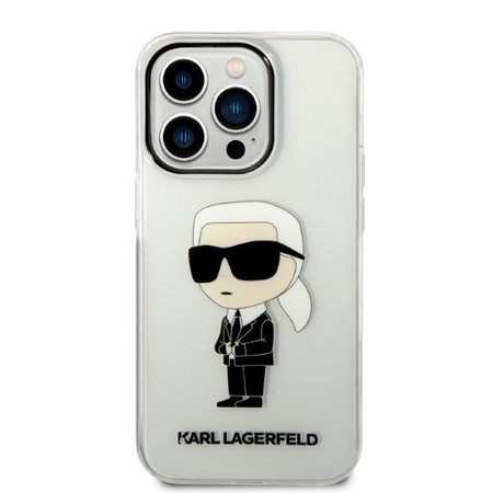 Karl Lagerfeld KLHCP14XHNIKTCT iPhone 14 Pro Max 6,7" transparent hardcase Ikonik Karl Lagerfeld