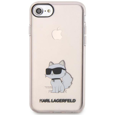 Etui Karl Lagerfeld KLHCI8HNCHTCP na iPhone 7/8/ SE 2020 / SE 2022 - różowe Ikonik Choupette