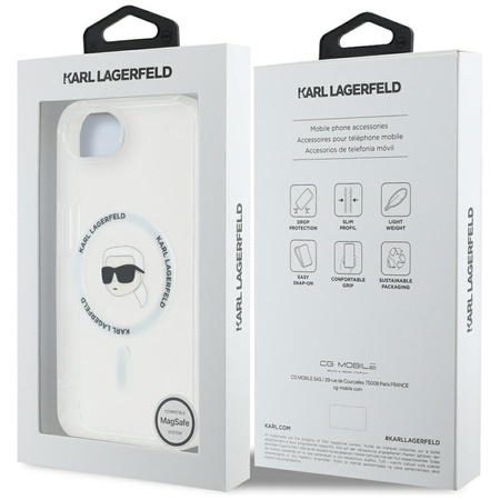 KARL LAGERFELD ETUI DO IPHONE 16E DO MAGSAFE KARL HEAD OCHRONA I STYLIZACJA