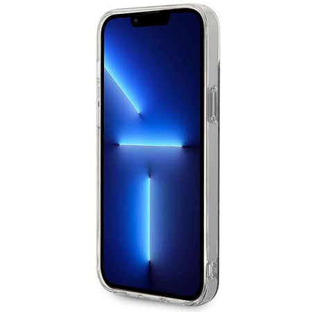 Guess zestaw ładowarka MagSafe + etui do iPhone 14 Plus 6,7" czarne 4G Print (GUBPP14MH4EACSK)