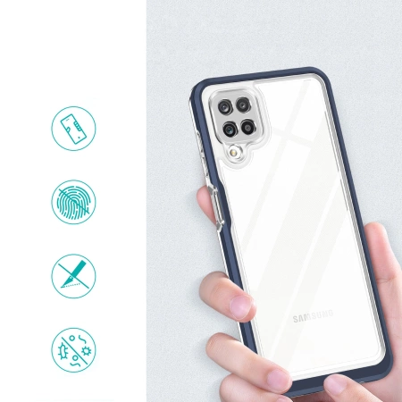 HURTEL ETUI POKROWIEC ŻELOWY DO SAMSUNG GALAXY A22 4G CLEAR 3IN1 Z RAMKĄ