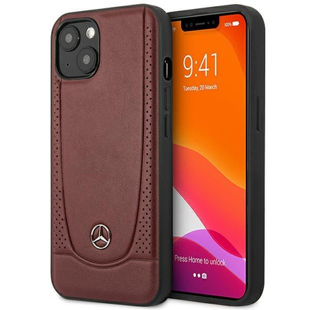 Mercedes MEHCP14MARMRE iPhone 14 Plus 6,7" czerwony/red hardcase Leather Urban Bengale