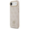 Etui Guess 4G Strass Logo & Big Strap Metal Buttons MagSafe na iPhone Air - różowe