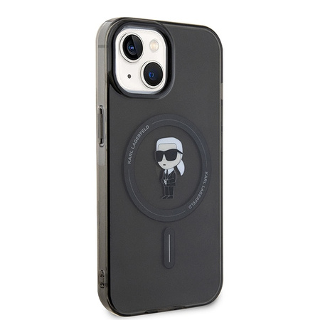 Karl Lagerfeld KLHMP14SHFCKNOK iPhone 14/ 15 / 13 6.1 czarny/black hardcase IML Ikonik MagSafe
