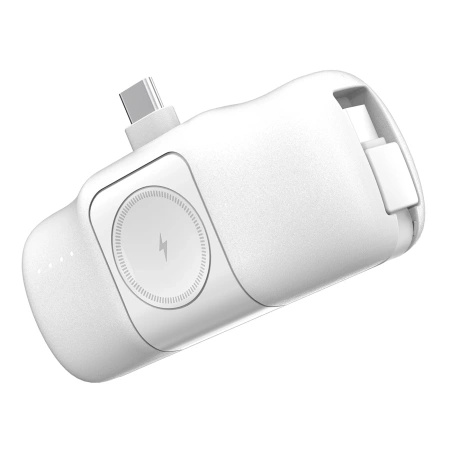 WOZINSKY MINI POWERBANK DO APPLE WATCH 5000MAH Z KABLEM USB-C ŁADOWANIE 15W