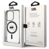 Karl Lagerfeld KLHMP15XHKHNOTK iPhone 15 Pro Max 6.7" transparent hardcase IML Karl`s Head MagSafe