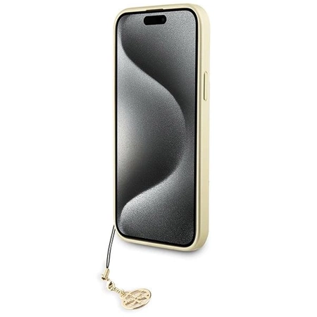 Etui Guess 4G Charms Collection do iPhone 15 Plus - szare