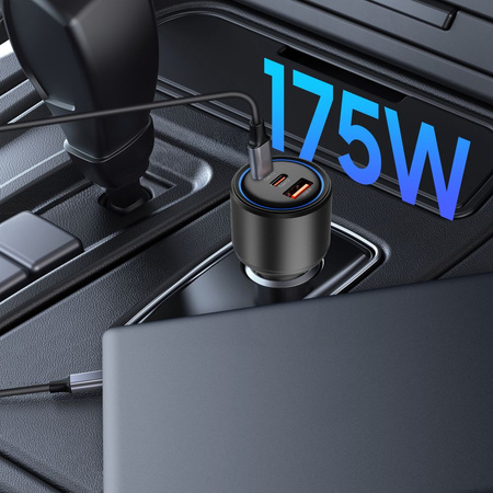 TECH-PROTECT ŁADOWARKA DO SAMOCHODU 3-PORT USB PD175W DO IPHONE 11 12 13 14