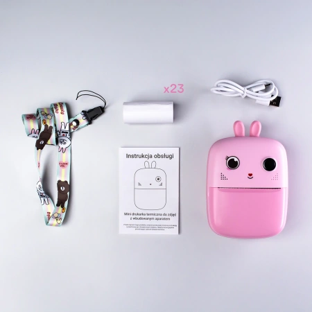 HURTEL MINI DRUKARKA DLA DZIECI Z FOTOKAMERĄ I KAMERĄ ZABAWKA FOTOGRAFICZNA