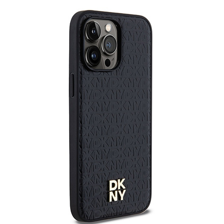 DKNY POKROWIEC LEATHER CASE DO IPHONE 13 PRO Z DO MAGSAFE I LOGO METALOWYM