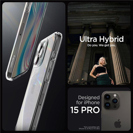SPIGEN CRYSTAL HYBRID MAGSAFE IPHONE 15 PRO MATTE BLACK