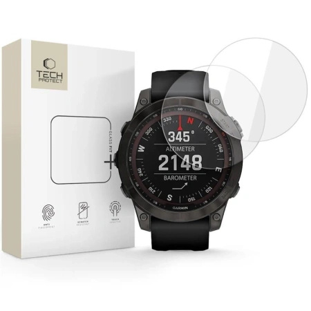 TECH-PROTECT SZKŁO HARTOWANE FOLIA DO GARMIN FENIX 7 7 PRO GLASS FIT 2