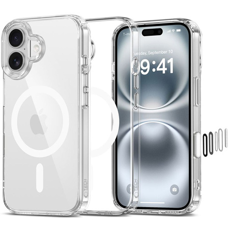 TECH-PROTECT ETUI FLEXAIR HYBRID CC DO IPHONE 16 DO MAGSAFE ZESTAW OCHRONNY