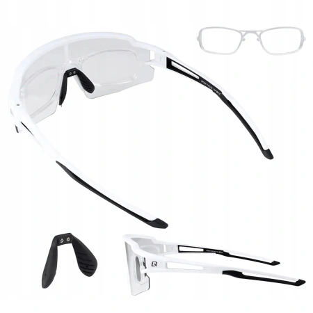 ROCKBROS OKULARY ROWEROWE FOTOCHROMOWE Z OCHRONĄ UV I WKŁADKĄ KOREKCYJNĄ