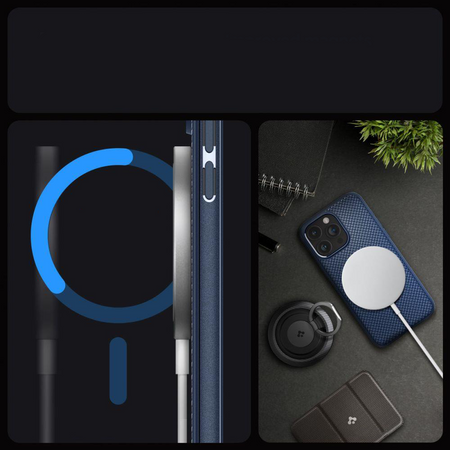 SPIGEN MAG ARMOR MAGSAFE IPHONE 15 PRO MAX NAVY BLUE