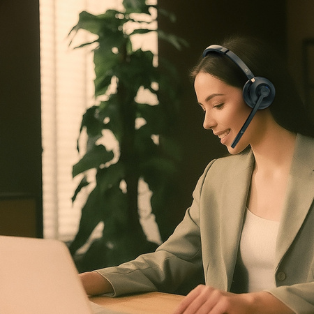Słuchawki bezprzewodowe z mikrofonem     Creative Chat Wireless Bluetooth czarny