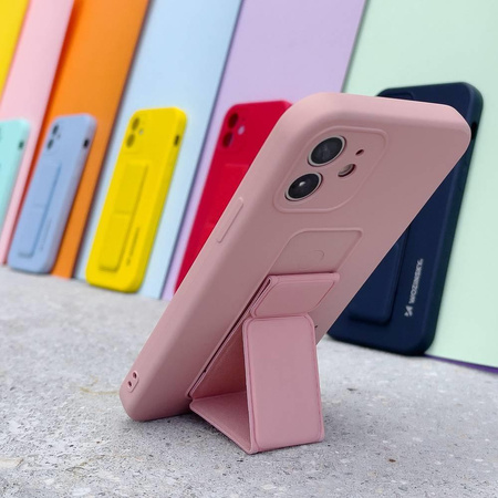 Wozinsky Kickstand Case silikonowe etui z podstawką etui Samsung Galaxy A13 5G granatowe