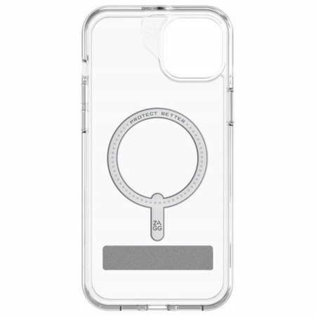 Etui ZAGG Crystal Palace Snap Kickstand  MagSafe do iPhone 15 Plus przezroczysty/clear