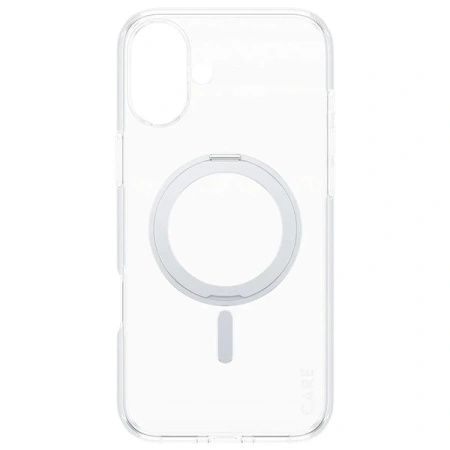 Etui CARE by PanzerGlass Feature Kickstand Case z MagSafe na iPhone 16 Plus - srebrne