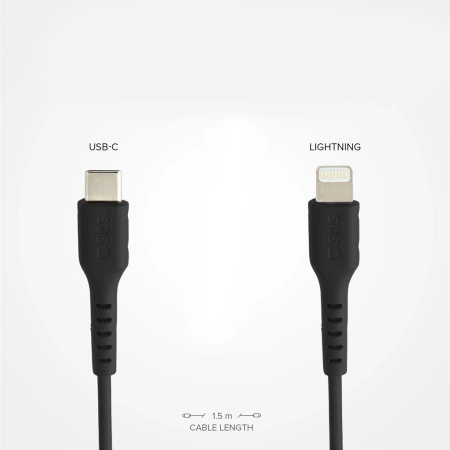 SBS KABEL DO LIGHTNING 1M USB-C DO IPHONE 11 12 13 14 15 SZYBKIE ŁADOWANIE