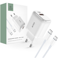 TECH-PROTECT ŁADOWARKA SIECIOWA PD20W 2-PORTY DO IPHONE 12 13 14 15 SAMSUNG