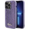 Etui Guess Sequin Script Metal na iPhone 15 Pro - fioletowe