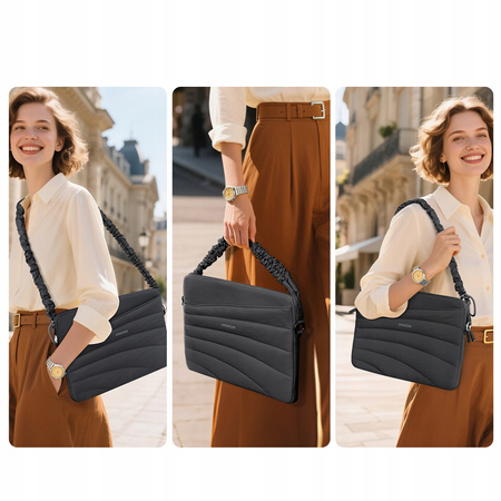 INNOSTYLE TORBA NA LAPTOPA 13 14 WODOODPORNA CARRYLITE ELASTIC STRAP CZARNA