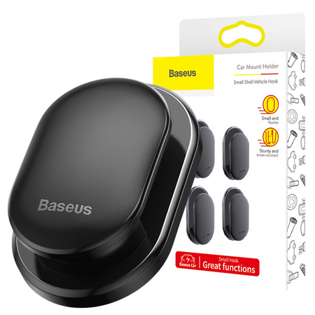 BASEUS HACZYKI WIESZAKI SAMOPRZYLEPNE DO SAMOCHODU 4SZT. DO ZAWIESZENIA