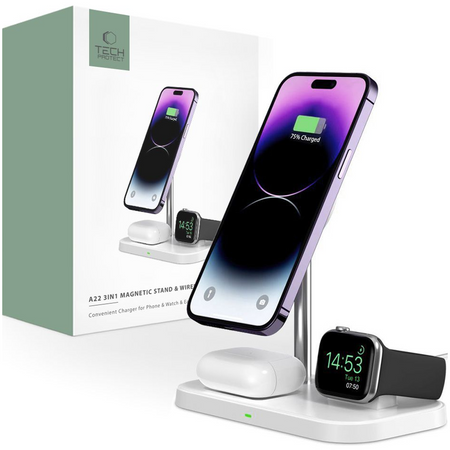 TECH-PROTECT ŁADOWARKA WIRELESS QI15W-A22 DO MAGSAFE DO IPHONE 12 13 14 15