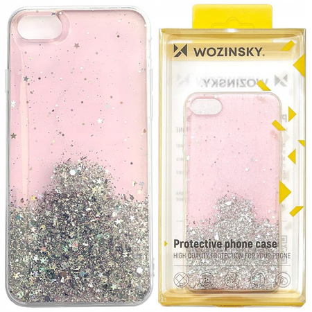 WOZINSKY ETUI CASE POKROWIEC Z BROKATEM DO SAMSUNG GALAXY A22 4G BŁYSZCZĄCE