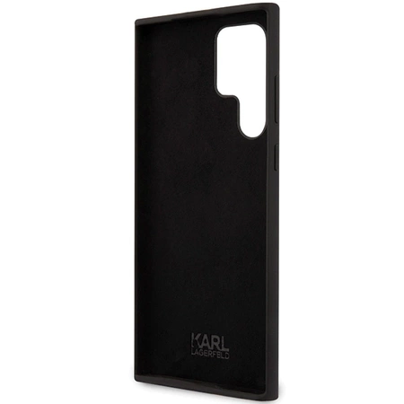 Etui Karl Lagerfeld Silicone Ikonik na Samsung Galaxy S24 Ultra - czarne
