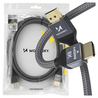 WOZINSKY KABEL HDMI 2.1 8K 60HZ 48GBPS DO TELEWIZORÓW 5M ZASTOSOWANIE 4K
